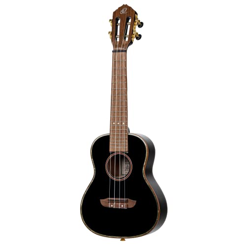 Ortega Guitars Ukulélé Concert noir – Série Onyx – housse Deluxe incluse – épicéa/acajou (RUOX-CC) - Les Beatles, Paul McCartney, John Lennon, RIngo Starr, George Harrison Ortega Guitars Ukulélé Concert noir - Série Onyx - housse Deluxe incluse - épicéa/acajou (RUOX-CC) – Image 4