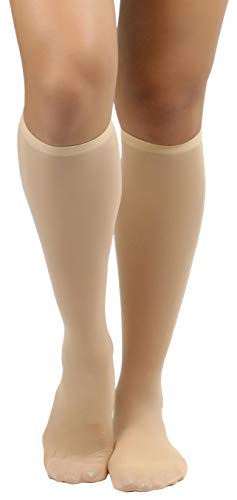 Image of ToBeInStyle Womens Pack of 6 Essential Muted Color Knee High Stockings