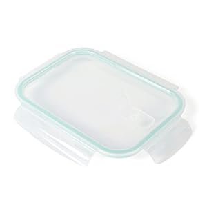 Martha Stewart Seavey 6 Piece 514 oz 355 oz 216 oz Square Storage Borosilicate Glass Container Set wPP Snap Martha Blue Lids