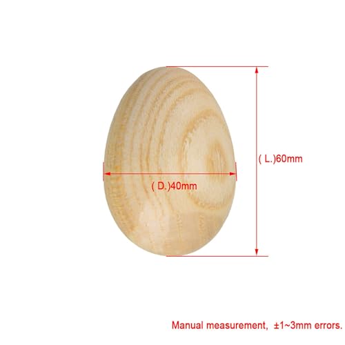 Lovermusic M20182800-A Finish Percussion Wooden Egg-Shaped Shakers Musical Instrument Tool Pack Of 2 thumb #6