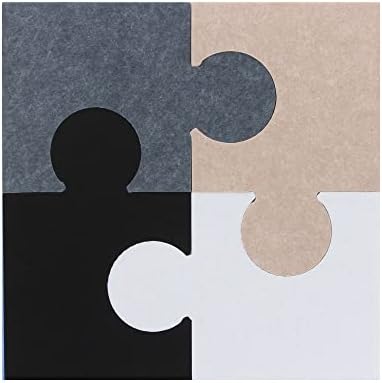 JOYMOMO Bulletin Board Felt Pin Board Wall Mounted Pack of 4, Pin Display Board Splicing DIY Bulletin Board for Hanging Notes, Calendars,Photos Memos,Pin (Without Accessories)