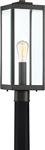 Quoizel Wvr9007Ek Westover Modern Industrial Outdoor Post Mount Lighting, 1-Light, 150 Watt, Earth Black (21"H X 7"W) #TOP4