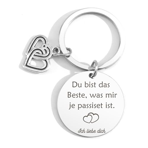 Geschenk für Ihn Sie Geschenke für Paare Valentinstag Schlüsselanhänger Herz Jahrestag Geschenk für Ihn Sie Partner Geschenke Geschenk für Freund Couple Geschenke für Frauen Männer - Ich liebe dich