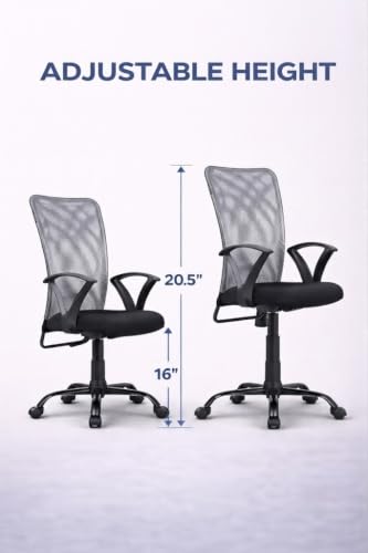 Image of Ergonomic 360 Swivel Office Chair for Home & Office Work with Back Support |Tilting & Height Adjustable Mechanism | Revolving Computer Chair for Home Study Use | Gaming Style Boss Chair