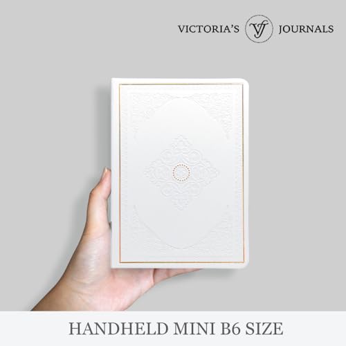 VICTORIA'S JOURNALS Caderno de couro sintético vintage forrado com capa dura para viagem, diário de