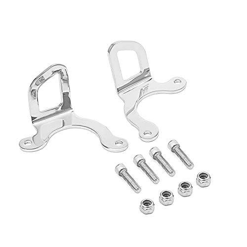 Mofun Chrome Tie-Down Bracket Anchors Attachment Point Fits 2014-2018 Indian Chieftain,2019-2021 Indian Chieftain Classic,2015-2021 Indian Roadmaster Models,on Lower Triple-Tree Area