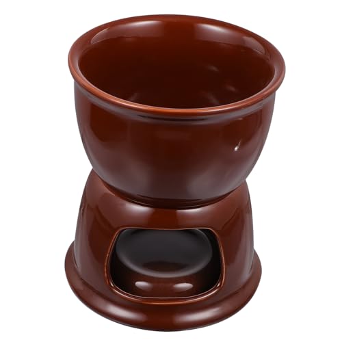 DECHOUS Ceramic Cheese Fondue Pot Sturdy Melting Stove for Baking Cooking