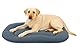 Flamingo Hundekissen - Katzenkissen - Hundekissen oval - Hundekissen große Hunde 77 x 54 cm Hundekissen Firenze Dünn Oval Blau