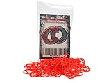100 Polyurethane CO2 / HPA Tank O-Rings (90 Durometer) [RED] - Replacement Urethane orings for Paintball co2 / high Pressure air Tanks