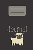 Black Journal: Animal Notebook, Dog : (100 Blank Page, 6x9, CREAM Paper) 1655244817 Book Cover