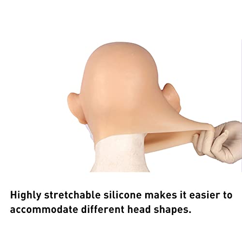 Transgender Old Man Silicone Head Mask, voor Crossdresser Halloween Cosplay - Image 4