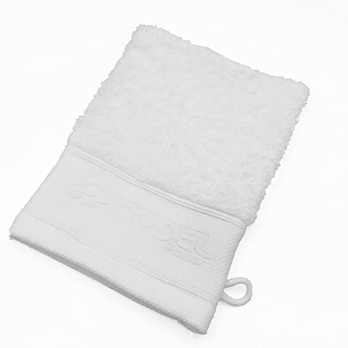 NYDEL - Gant de Toilette Blanc 15x21 cm - 100% Coton Bio très Absorbant - 700 g/m² Cover