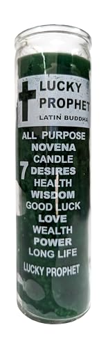 Lucky Prophet (Buena Suerte) Green Pilar Candle