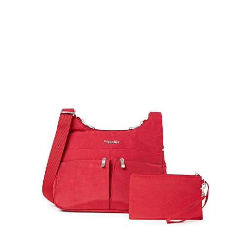 Image of Baggallini Crossbody Travel Bag 11x8.5 Lightweight Water-resistant Nylon Handbag