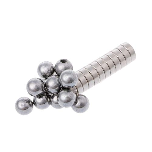 Lysee 3D Printer Parts & Accessories and High Cost-Effective 12Pcs Screw Ball + Round Magnetic Bracket for 3D Printer Reprap Delta Kossel K800