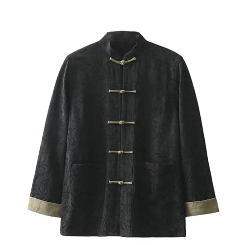 Veste jacquard homme style chinois rétro de qualité supérieure pour l'automne