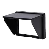 Protección de la visión: el parasol LCD protege los ojos minimizando los reflejos de la pantalla y al mismo tiempo evita rayones en la pantalla LCD. El parasol de la cámara garantiza una visualización segura y cómoda durante largas sesiones de fotografía o vídeo.