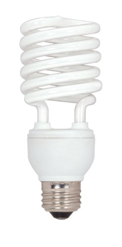 Satco S7231 26-Watt Medium Base T2 Mini Spiral, 2700K, 120V, Equivalent to 100-Watt Incandescent Lamp for Enclosed Fixtures