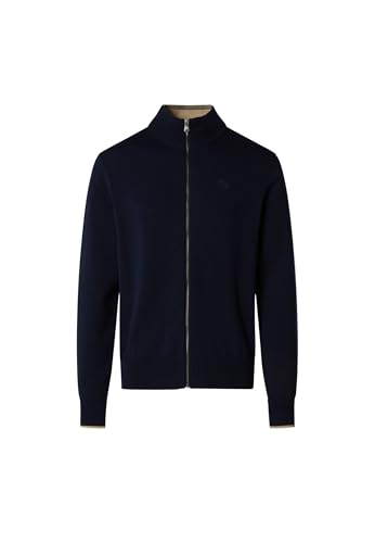Cardigan homme North Sails gilet zippé col montant coton biologique respirant