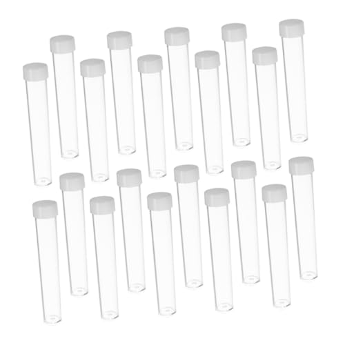 OFFSCH Clear Plastic Jars with Caps 50pcs Bead Storage Tube Containers Ideal for Craft Organizing
