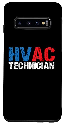Galaxy S10 Vintage HVAC Experts Flag USA HVAC Technician DAD Men Case