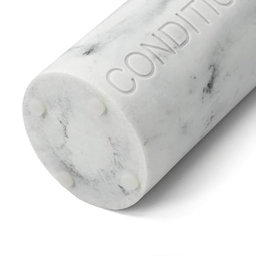 Conditioner Dispenser – Luxurious Refillable Pump Bottle with Embossed Text, Durable Construction for Bathroom and Kitchen3