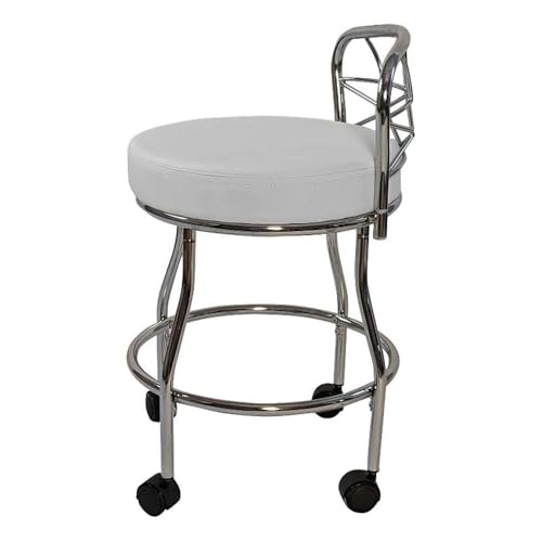 Carolina Classic Diana X-Back Vanity Bench with Casters in Chrome