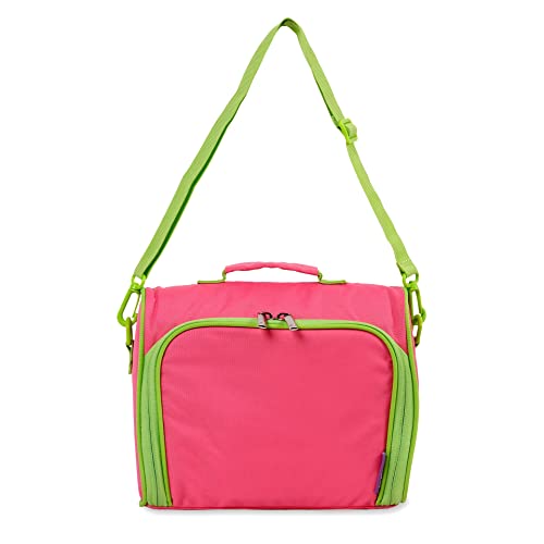 Image of J World Casey Womens Lunch Bag. Cute Insulated Lunch-Box for Teen Girls, Pink