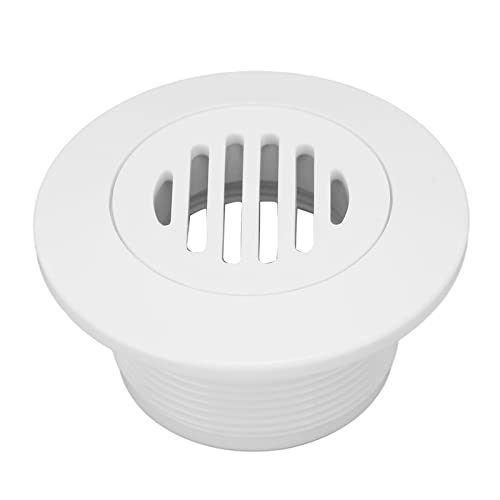 Phefop Drenaje de Piscina, Salida de Succión de Piscina ABS con Pequeños Orificios para un Flujo Uniforme de Agua, Rosca Macho G2 para SPA Pool