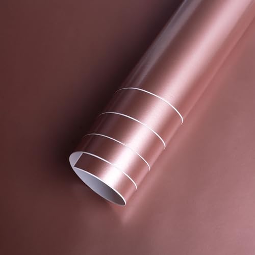 Image of Itsy Bitsy Vinyl Glossy Rose Gold 12inch X 2ft 1 Roll| for Home Kitchen Countertop, Cabinet Furniture, Oil Proof, Table Top, Wall, Car Wrap Sheet, Wallpaper, Waterproof Vehicle Sticker