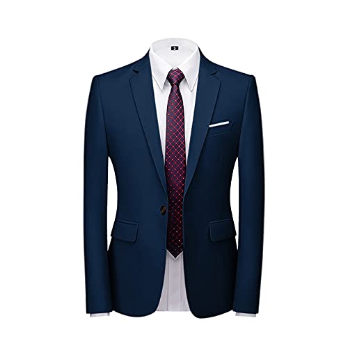 Costume de mariage bleu slim pour homme élégant et idéal pour les grandes fêtes de bal
