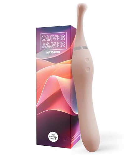 Vibratore Clitorideo con Coda Vibrante di Oliver James – 10 Modalità di Piacere, Wand in Silicone...