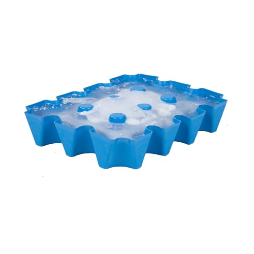 Monsterzeug Bierkühler Eisblockform für Bierkisten Für Kasten mit 20 x 0 5 l Flaschen blau