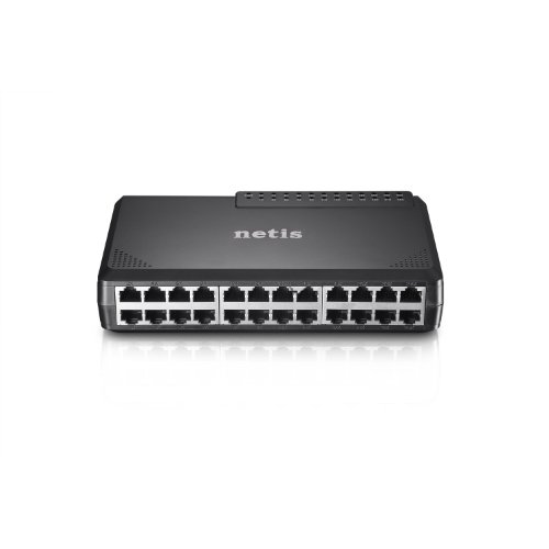 Netis St3124P 24 Port 10/100Mbps Fast Ethernet Rackmount Switch With Plug-And-Play | Auto Mdi/Mdi-X, Desktop Ethernet Splitter And Hub, Plug And Play, Traffic Optimization, Compact Design #TOP9