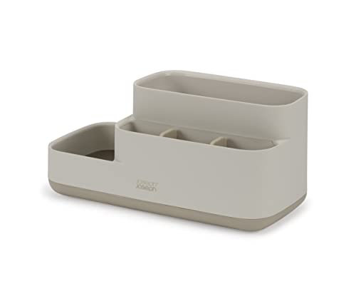Joseph Joseph EasyStore - Bad Aufbewahrung Caddy Organizer für Badezimmerzubehör - Mattes Finish, Beige, Écru