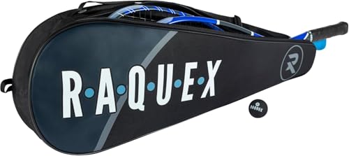 Funda de bádminton y squash Raquex para 3 raquetas con correa cómoda 8