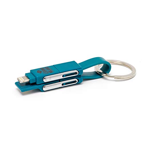 Legami - 6 in 1 Keyring Charging Cable, Blue