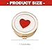 JAMIEKA Simple Stylish Heart Shape Alloy Cufflinks for Shirt Decoration Fashion Accessory Easy Use Korean Inspire