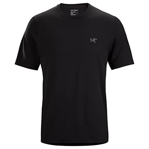 Arc'teryx Cormac Crew SS Men's | Performance Tee for High Output in Hot Weather | Black, X-Large