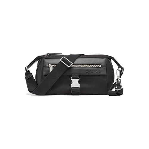 Calvin Klein Elora Organizational Crossbody, Black/Silver, One Size
