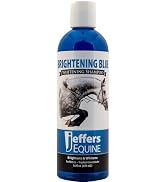 Jeffers Equine Brightening Blue Shampoo for Horses, 16 oz - Stain Remover, Coconut Oil, Aloe, Gen...