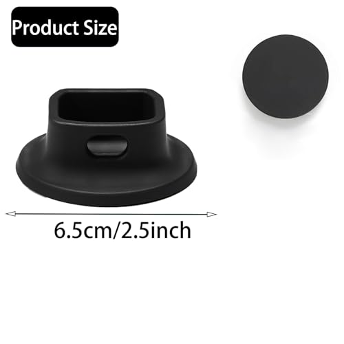 PCTC Silicone Non-Slip Desktop Mount for DJI Osmo Pocket 3, Lightweight and Compact, OSMO Pocket 3 Accessories (Silicone Black/Plus)