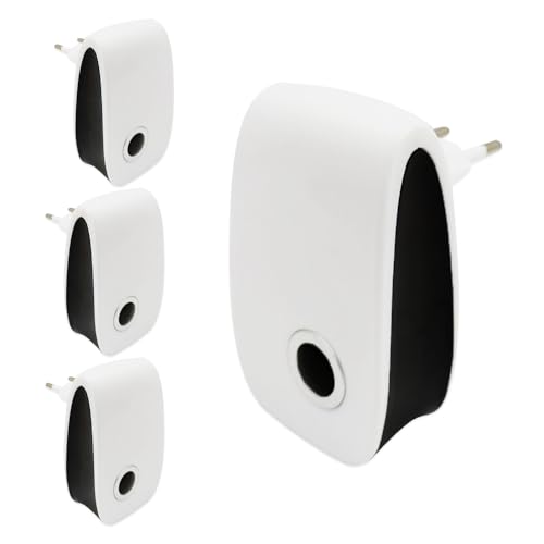 Ma Maison Set 4 Repellenti Ultrasuoni con Spina per Roditori e Insetti Dissuasore ad Uso Interno Esterno - Repellente Antizanzare, Scaccia Topi, Scarafaggi, Ragni, Ratti, Formiche - Dispositivo Sicuro