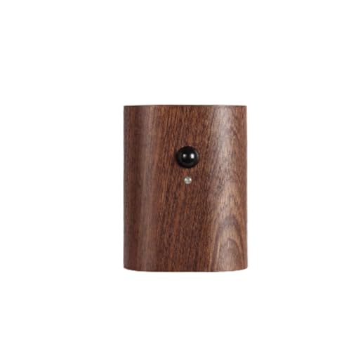 Quisiete Lámpara de Pared LED de Madera con Detección del Cuerpo Humano, Luz Infrarroja, Carga USB, Lámpara Armario de Armario A