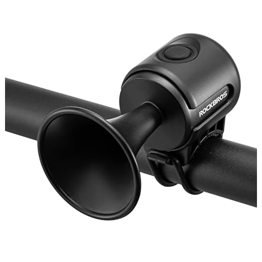 ROCKBROS Bocina para Bicicleta 120db Sonido Claro, Timbre Electrónico Pequeño y Resistencia al Agua para Bicicleta de Montaña y de Carretera Bicicleta Infantil