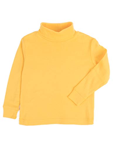 Image of Leveret Girls Boys & Toddler Solid Turtleneck 100% Cotton Kids Shirt (2 Toddler-14 Years) Variety of Colors