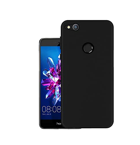 Image of Mobile Back Cover Case for Honor 8 Lite (Silicone Case|CameraProtection|Black SC1510)