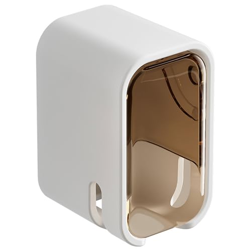 PURPLELILY Portaspazzolino da bagno adesivo a parete antipolvere verticale impermeabile portaspazzolino da bagno