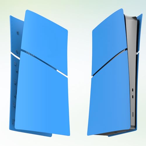 Image of Slim Digital Edition Cover Plates for New PS5 Slim Console, Shell Panels Compatible with New PlayStation 5 Slim Accessories Protective Replacement Faceplate (Starlight Blue)