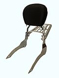 Contoured - Sissy Bar Backrest & Luggage Rack for 08+ Yamaha XV1900 Raider